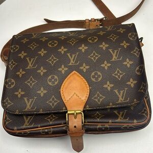 LOUIS VUITTON Cartouchiere Monogram Shoulder Bag